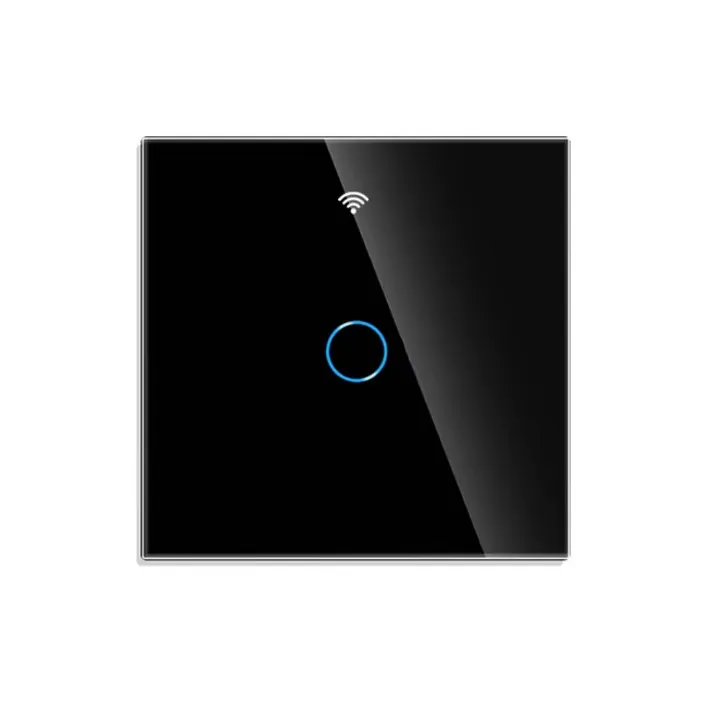 Intrerupator Smart Touch Wi-Fi iQuality, 1 Buton - Negru
