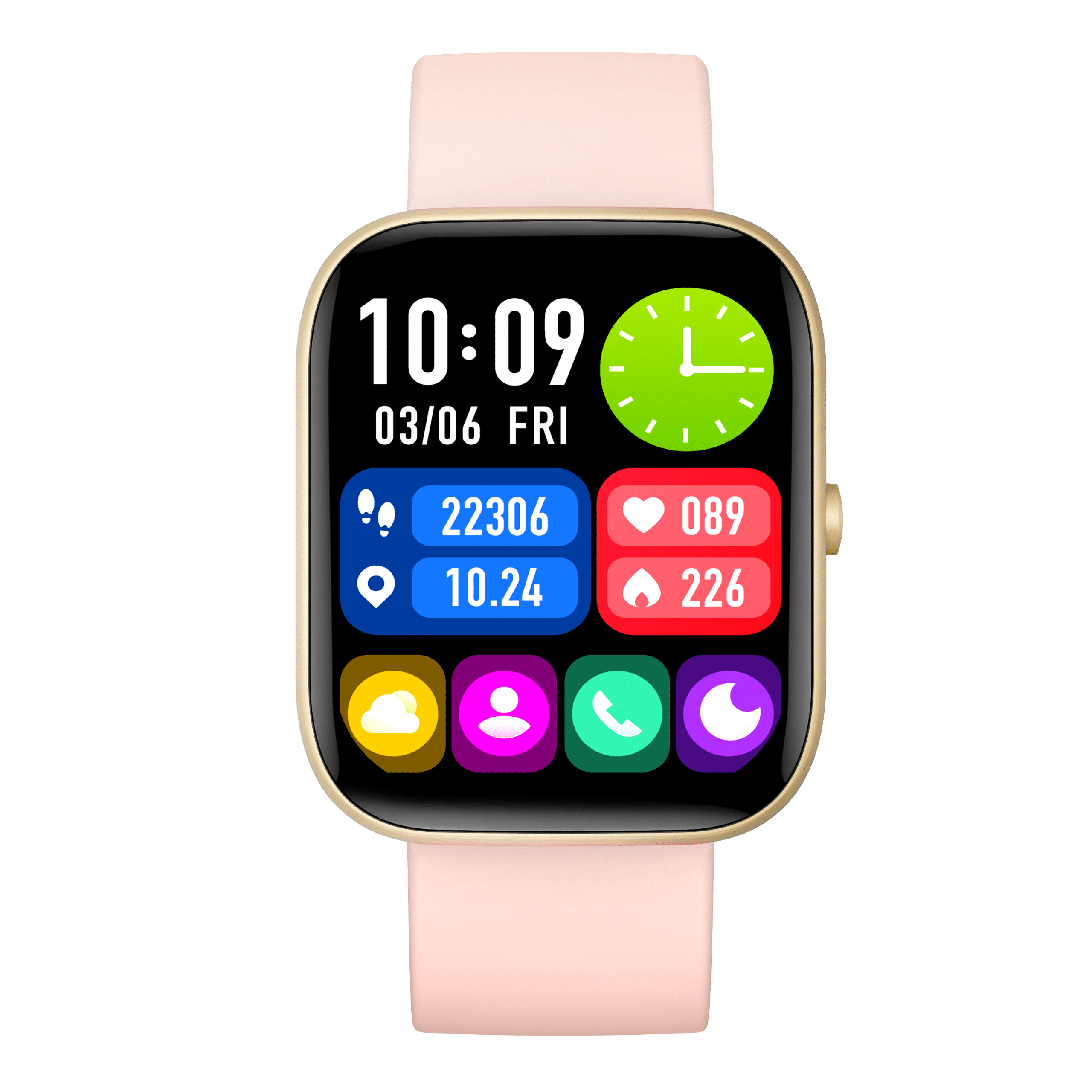 Ceas Smartwatch Chronova PRO Roz Sakura in romana, Telefon s