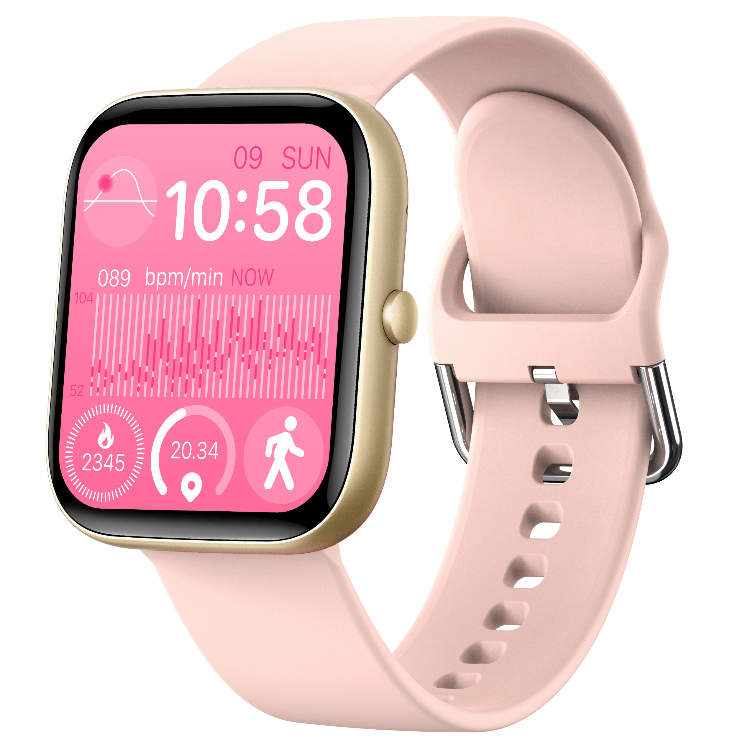 Ceas Smartwatch Chronova PRO Roz Sakura in romana, Telefon s