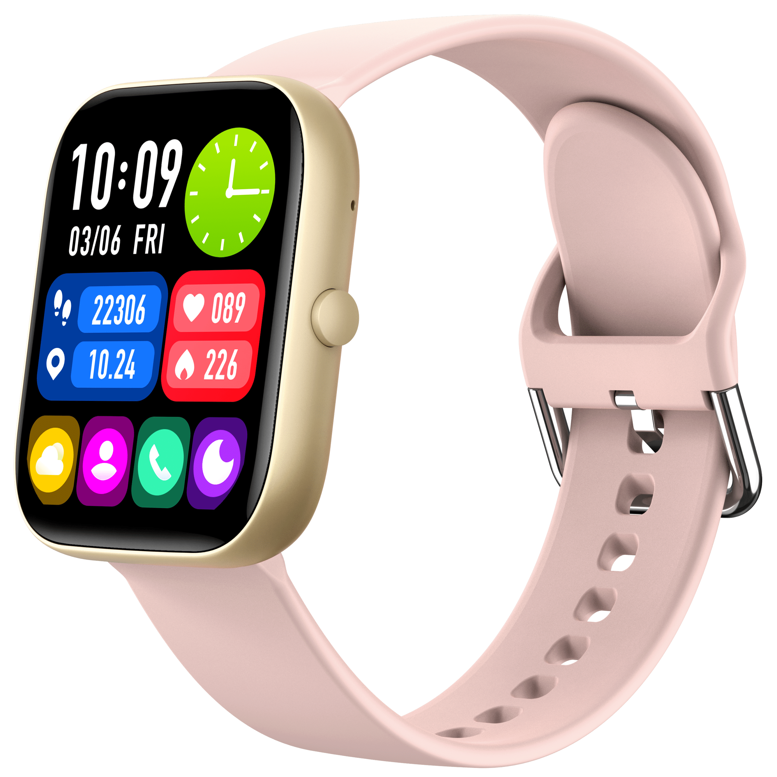Ceas Smartwatch Chronova PRO Roz Sakura in romana, Telefon s
