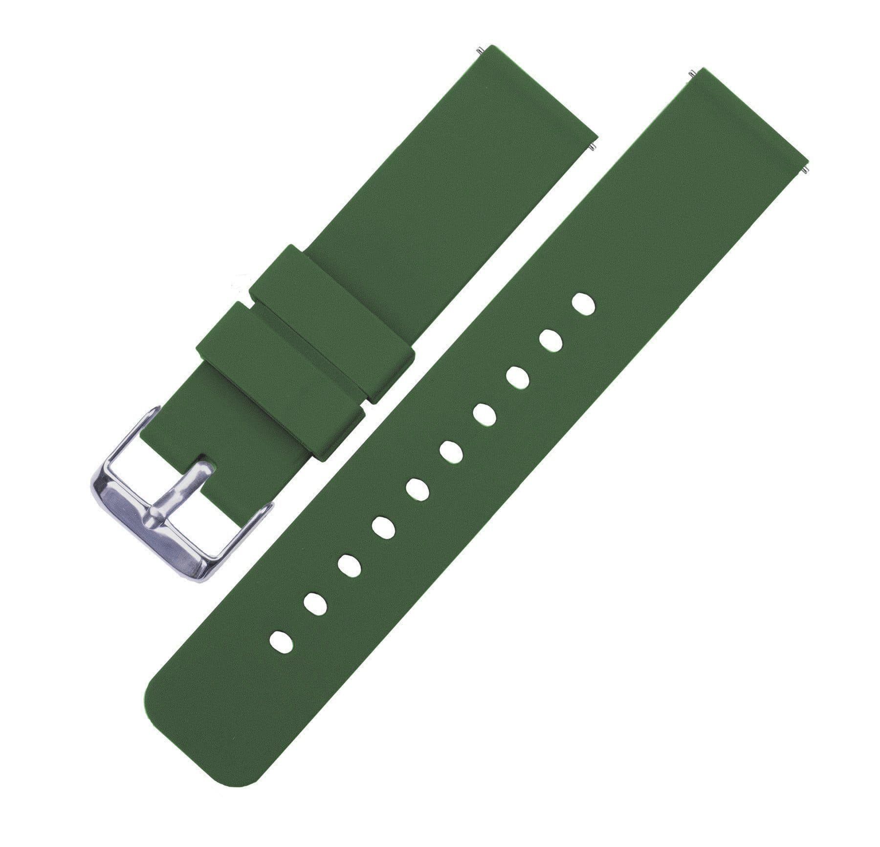 Curea Silicon iQuality® 20mm, Verde Army Green