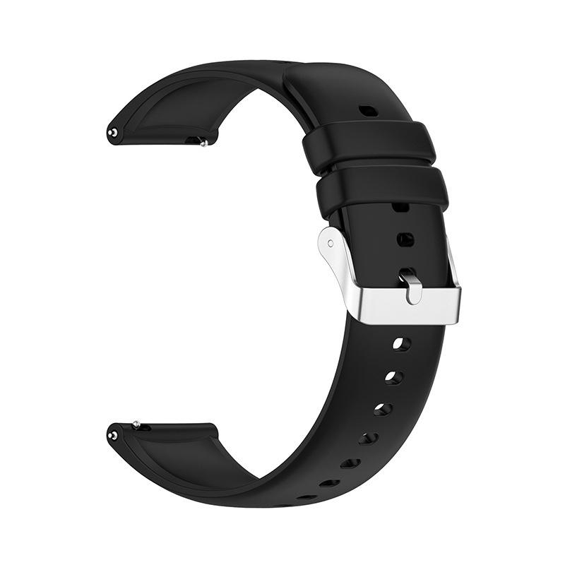 Curea Silicon iQuality® pentru Ceas Smartwatch de 22mm, Negru