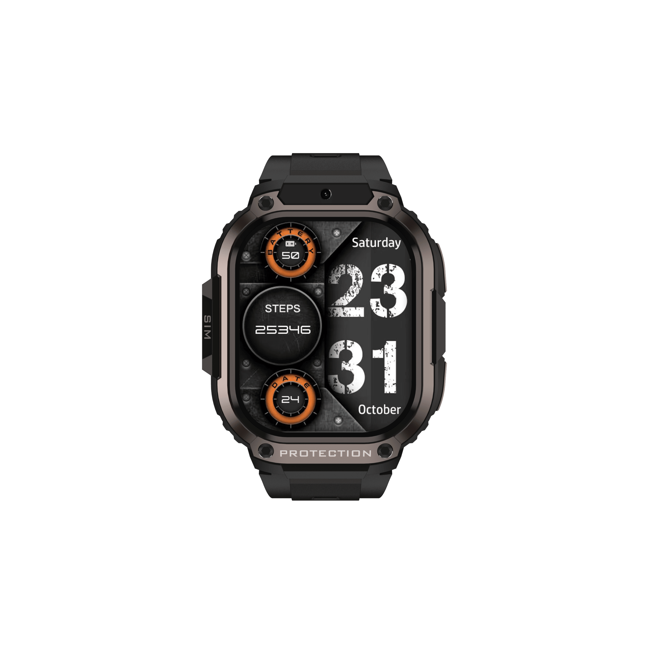 iQuality® qDroid Smartwatch cu cartela SIM 4G – GPS, AMOLED, Cameră, Galerie, Magazin Aplicații Android, 16GB – Black