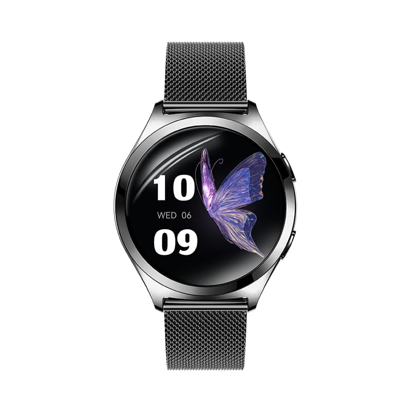 Smartwatch iQuality® LUNARA Obsidian Black in romana, Curea Cadou, Apelare si Contacte, Monitorizare Sanatate, Gasire Telefon, AOD, Notificari, Rezistent la Apa IP68