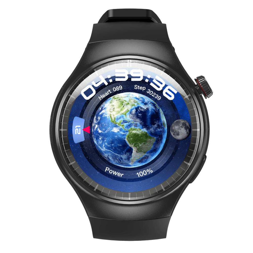 Smartwatch iQuality® xDroidM Titanium Black in romana cu SIM, Apel, Navigatie GPS, Aplicatii instalate TikTok, Facebook, WhatsApp, Magazin Play, Chrome, YouTube, Gmail, Memorie 16GB