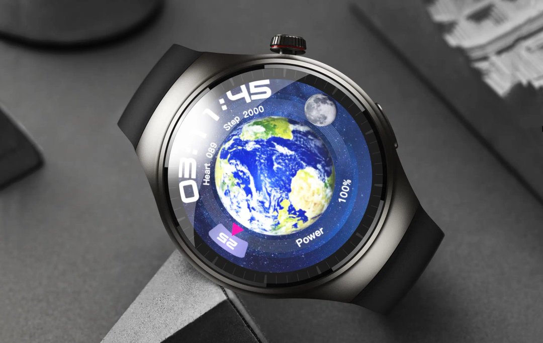 Un ceas inteligent iQuality® xDroid Nebula Black se află pe o suprafață întunecată, având un afișaj care arată Pământul, ritmul cardiac, pașii, puterea și timpul. Ceasul inteligent este echipat cu o bandă neagră și include funcții precum NFC, suport SIM, capacități de apelare, navigare GPS, camere HD duale, aplicații preinstalate precum TikTok și Facebook, acces la aplicațiile Play Store inclusiv WhatsApp și YouTube, memorie de 16 GB capacitate de stocare pentru activități multisport.