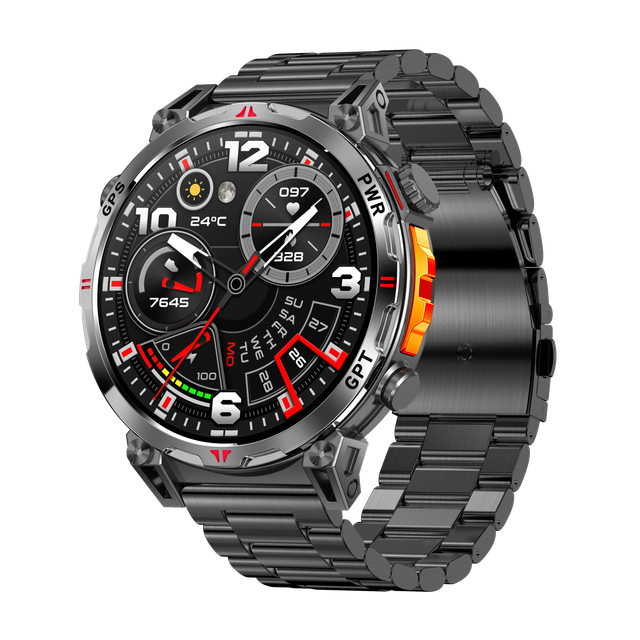 Smartwatch iQuality Military Edition 2 Raw Steel | 3ATM